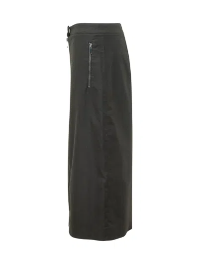 Le Sully Studio Tube Zip Skirt In Nero