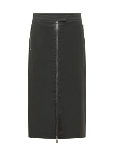 Le Sully Studio Tube Zip Skirt In Black
