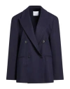 Le Sully Studio Woman Blazer Midnight Blue Size 4 Polyester, Viscose, Elastane In Blue