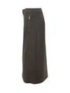 Le Sully Studio Zip-front Pencil Skirt In Moro