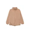 Le Sully Studio Zip-up Puffer Jacket In Brown