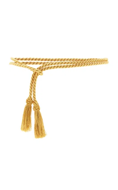 Le Sundial Exclusive La Isla Tassel Belt In Gold