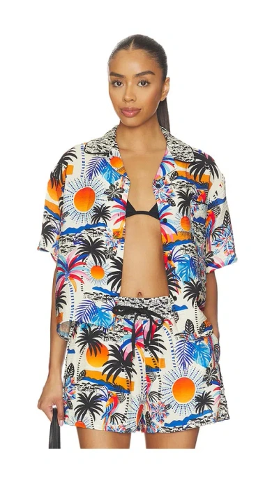 Le Superbe A Few Palms Camp Shirt In Multi