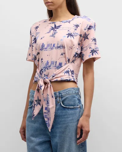 Le Superbe All Tied Up Tee In Pink La Toile