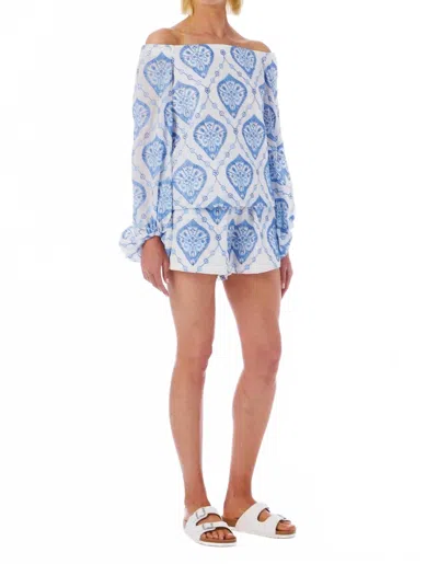 Le Superbe Amalfi Boxer Short In Amalfi Blue In Multi