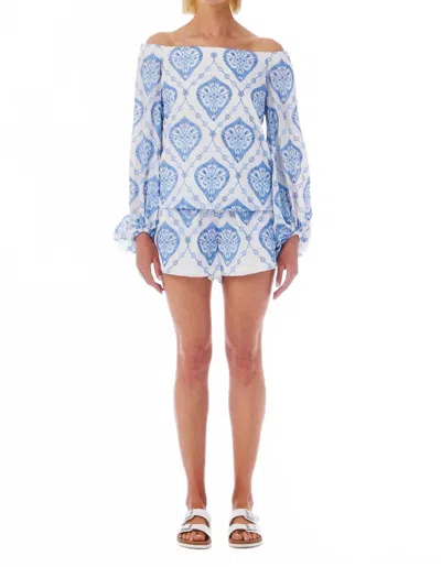 LE SUPERBE AMALFI PERLA TOP IN AMALFI BLUE