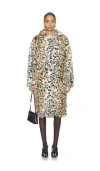 Le Superbe Anora Coat In Animal Print