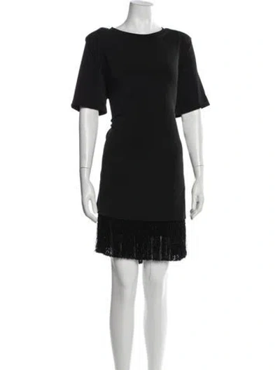 Pre-owned Le Superbe Bateau Neckline Mini Dress In Multi
