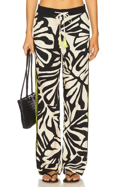 LE SUPERBE BOHEMIAN RHAPSODY BEACH BOXER PANTS IN ZEBRA LEAF