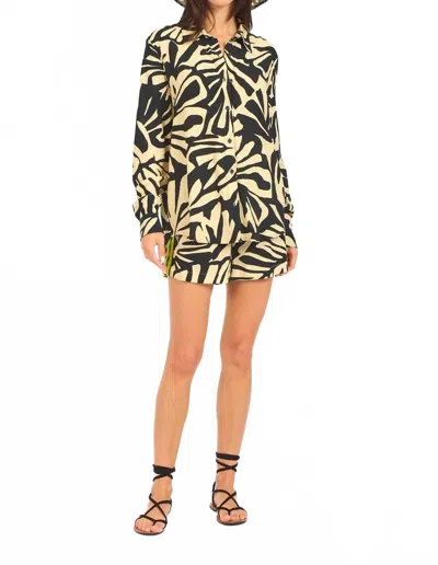 Le Superbe Bohemian Rhapsody Ex Bf Shirt In Zebra Leaf In Multi