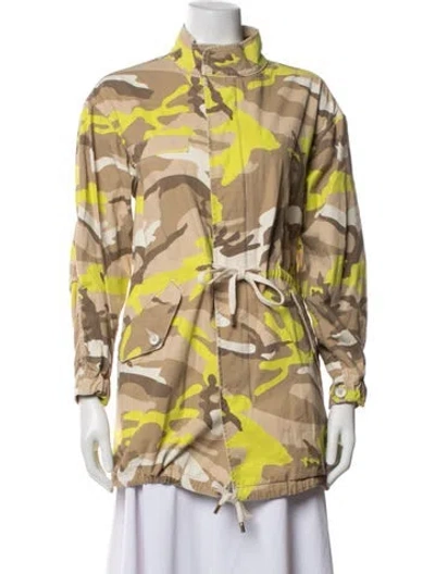 Pre-owned Le Superbe Camouflage Print Utility Jacket W/ Tags In Brown