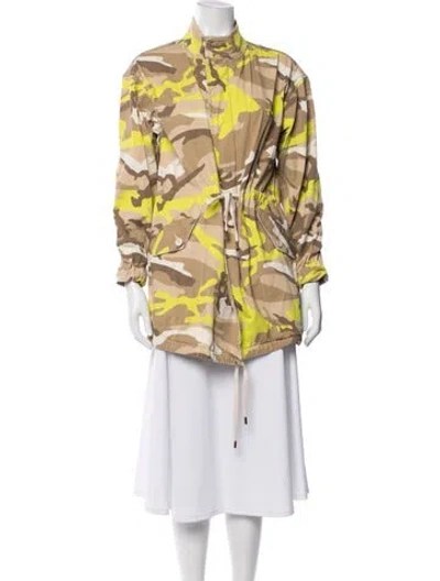 Pre-owned Le Superbe Camouflage Print Utility Jacket W/ Tags In Neutral