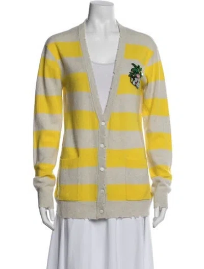 Pre-owned Le Superbe Cashmere Striped Sweater In Multi