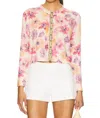 Le Superbe Coquette Long Sleeve Sweater In Floral In Multi