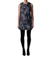 Le Superbe Day Shifter Dress In Midnight Floral In Blue