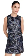 Le Superbe Day Shifter Dress Midnight Abstract Floral In Midnight Abstract Floral