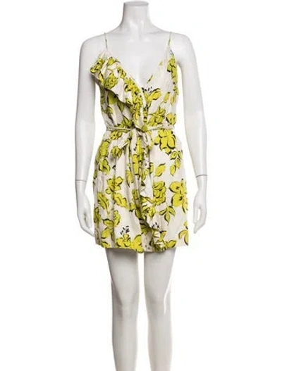 Pre-owned Le Superbe Floral Print Mini Dress In Multicolor