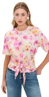 Le Superbe Fridas Ties Up Tee Frida Flowers In Frida Flowers