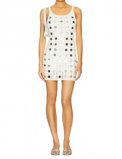 Le Superbe Gypset Crochet Mini Dress In White