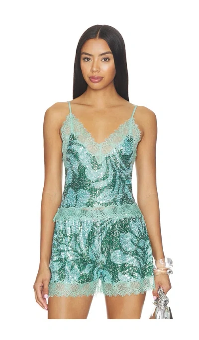 Le Superbe Hibiscus Halo Lace Cami