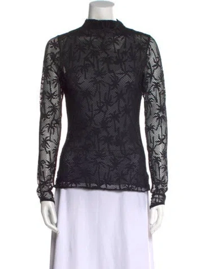 Pre-owned Le Superbe Lace Lace Pattern Top W/ Tags In Black
