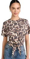 Le Superbe Leopard Tied Up Tee Classic Leopard In Classic Leopard