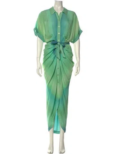 Pre-owned Le Superbe Long Dress In Green