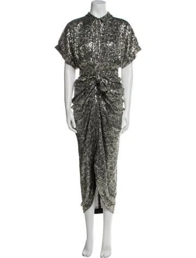 Pre-owned Le Superbe Long Dress W/ Tags In Silver