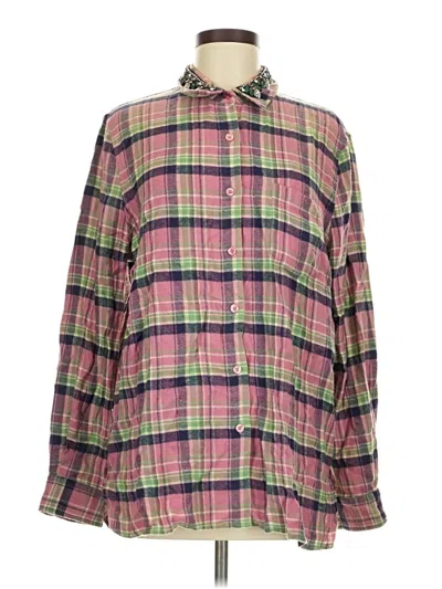 Pre-owned Le Superbe Long Sleeve Button Down Shirt In Pink