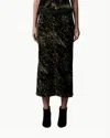 Le Superbe Midi Skirt In Velvet Underground In Multi