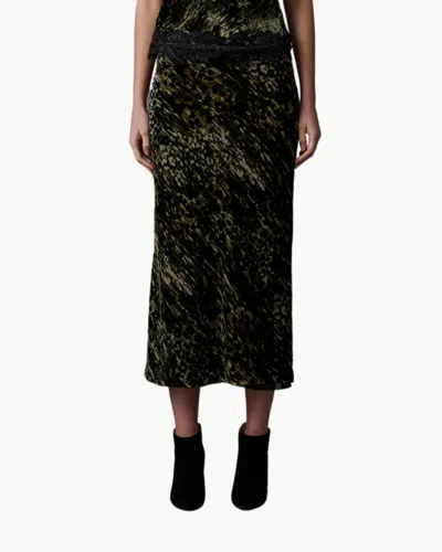 Le Superbe Midi Skirt In Velvet Underground In Multi