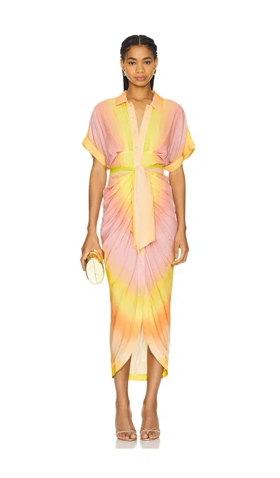 Le Superbe Miko Dress In Ombre Sunset