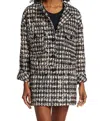 Le Superbe Monte Carlo Jacket In Shine In Multi