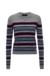 Le Superbe My Crew Sweater In Multicolor In Gray