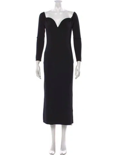 Pre-owned Le Superbe Off-the-shoulder Midi Length Dress W/ Tags In Black