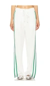 Le Superbe Joan Snakeskin Print Pants In White