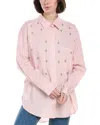 Le Superbe Over You Striped Shirt In Pink