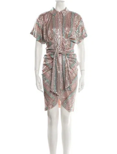 Pre-owned Le Superbe Paisley Print Knee-length Dress W/ Tags In Pink