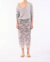 Le Superbe Pale Shelter Skirt In Foggy Grey