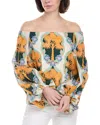 Le Superbe Palm Insignia Top In Beige