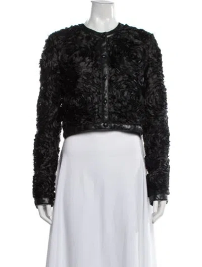 Pre-owned Le Superbe Patterned Jacket In Black