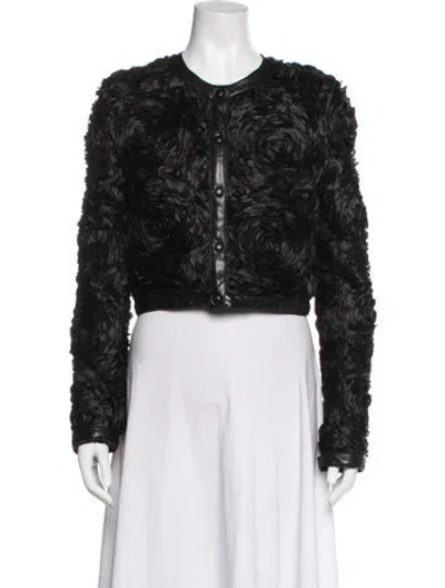 Pre-owned Le Superbe Patterned Jacket In Black