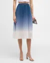 LE SUPERBE PLEATED OMBRE SKIRT