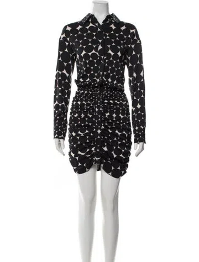 Pre-owned Le Superbe Polka Dot Print Mini Dress W/ Tags In Neutrals