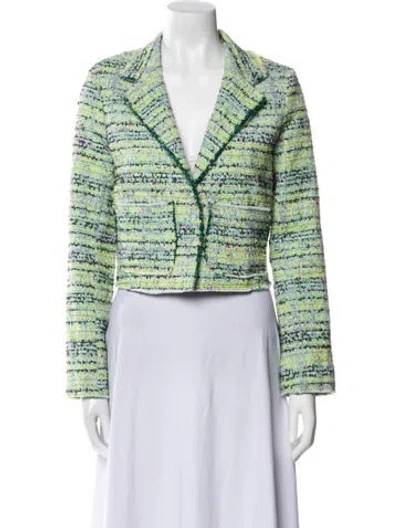Pre-owned Le Superbe Printed Blazer In Green