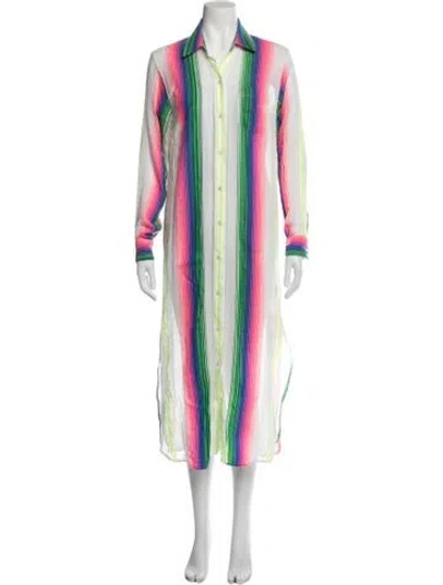 Pre-owned Le Superbe Printed Long Dress In Multicolor