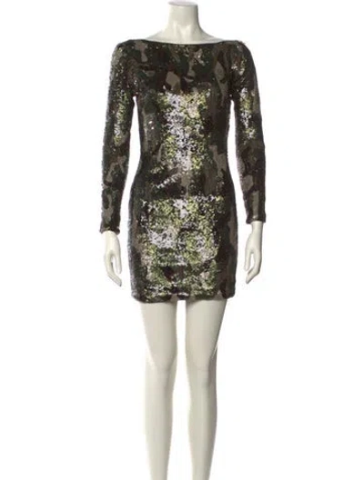 Pre-owned Le Superbe Printed Mini Dress In Multi