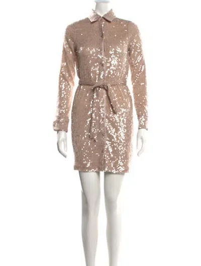 Pre-owned Le Superbe Printed Mini Dress In Neutrals