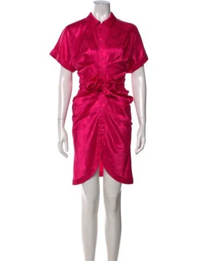 Pre-owned Le Superbe Printed Mini Dress In Pink