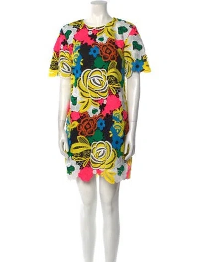 Pre-owned Le Superbe Printed Mini Dress W/ Tags In Multi
